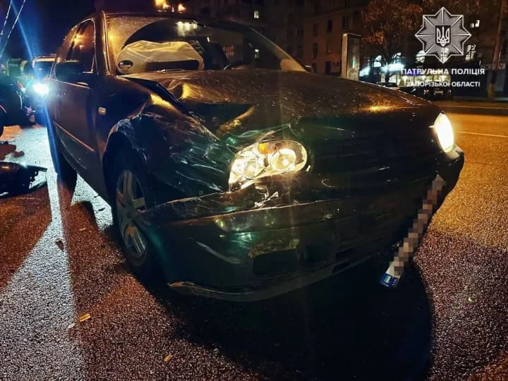 Almost 13 times over the blood alcohol limit: a drunk driver caused an accident in Zaporizhzhia