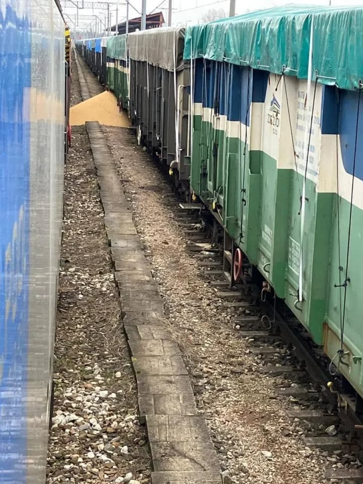 В Польше в третий раз высыпали украинскую агропродукцию: неизвестные повредили вагоны с бобами 