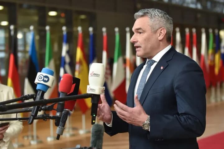 Канцлер Австрии о доходах от активов рф: для нас, нейтральных, важно, чтобы деньги не шли на оружие и боеприпасы