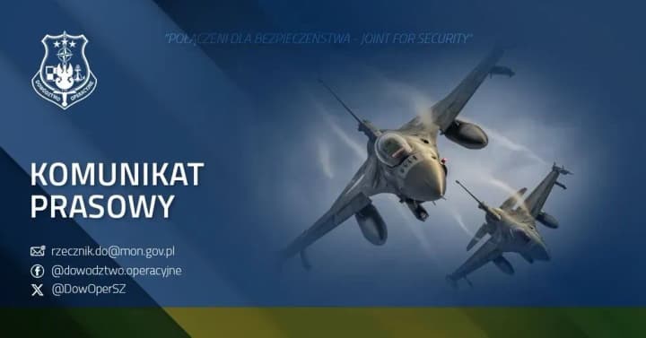 Польща під час атаки на Україну піднімала у повітря винищувачі