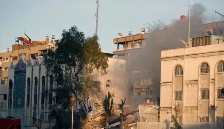 The White House is looking into reports of Israeli strikes on the Iranian consulate in Damascus