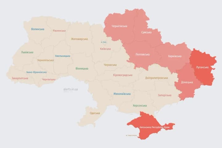 Повітряні сили повідомили про пуски ворожих КАБів на Сумщині