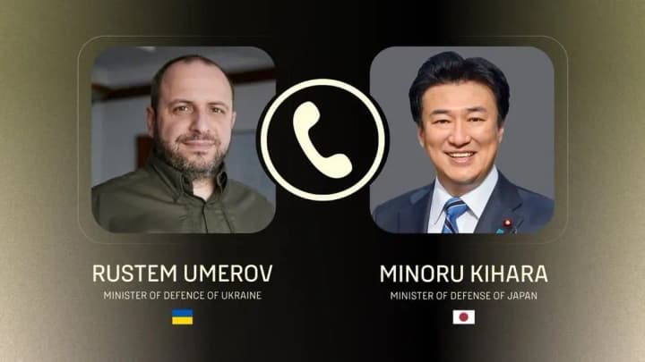 Umerov discusses Ukraine's military needs with Japan's Defense Minister