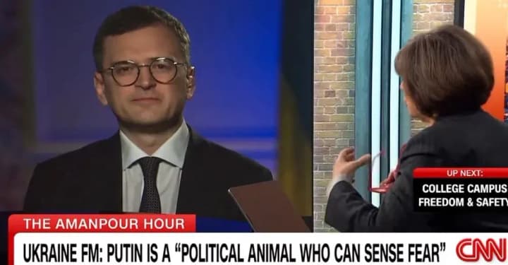 Kuleba: Putin is a political animal that smells fear