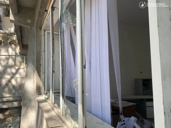 Russian missile attack damages Ukrainian Ombudsman's office in Odesa