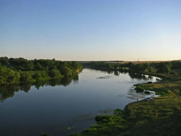 A drowned man is recovered from the Southern Bug River in Vinnytsia