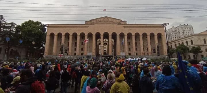 13 people detained at rally against law on foreign agents in Tbilisi