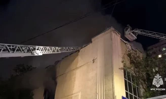 В Москве вспыхнул масштабный пожар