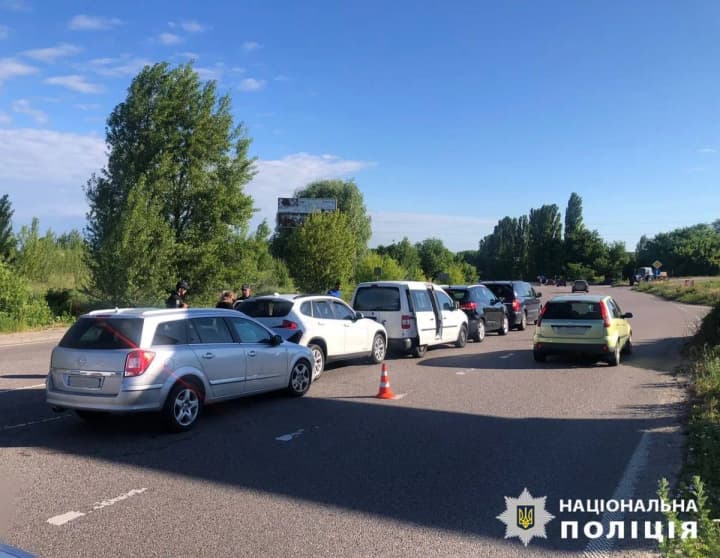 In the Kyiv region there was an accident involving five cars