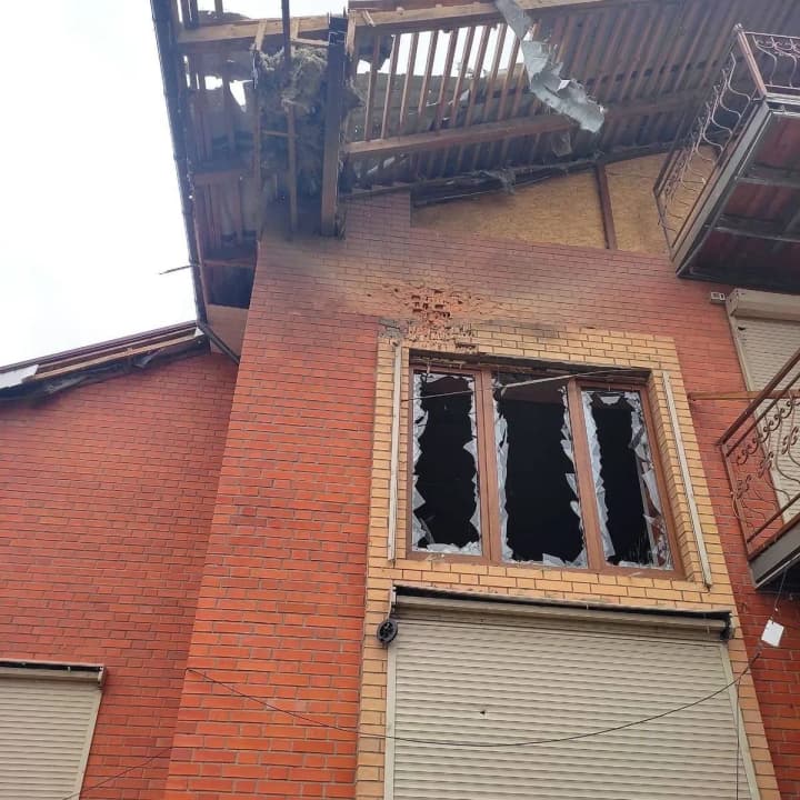 The invaders attacked Nikopol district with kamikaze drones and heavy artillery: 2 people were wounded