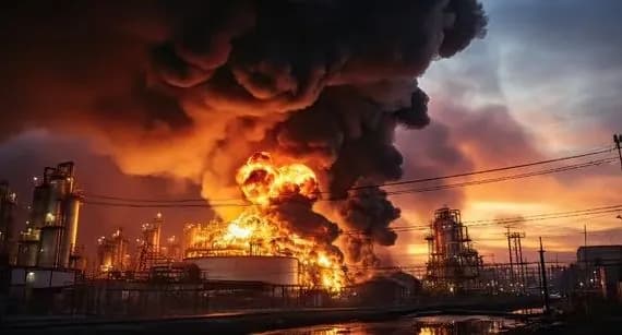 Report a drone attack on an oil refinery in the Krasnodar Territory of the Russian Federation