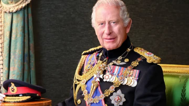 New portrait of King Charles III unveiled in Britain for Armed Forces Day