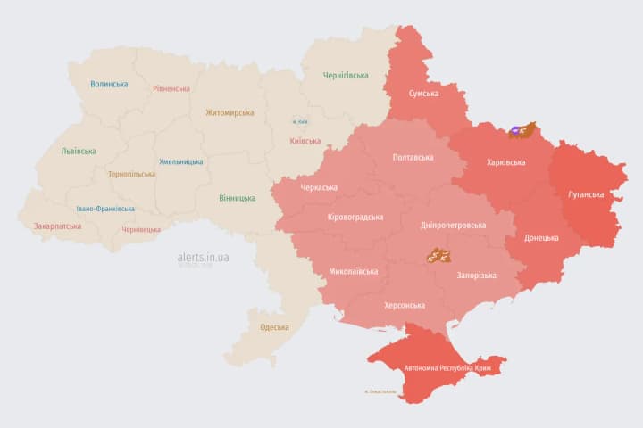 ВС ВСУ предупредили о скоростной цели в направлении Днепра