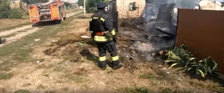 Пожар из-за вражеского обстрела на Сумщине потушили - ГСЧС