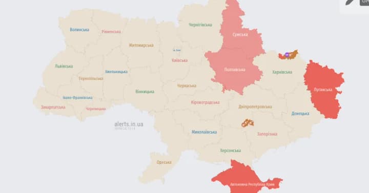 An explosion occurred in Sumy, a missile threat was announced