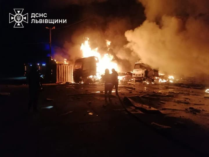 Attack of enemy UAVs on Lviv region: the consequences are shown