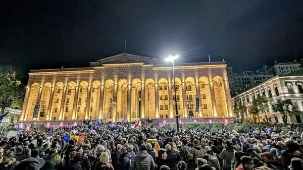 "Еще придем": как в Тбилиси завершилась акция против фальсификаций результатов выборов