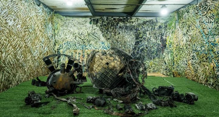 The journalists were shown the wreckage of the "Oreshnik" used by russia to attack Dnipro