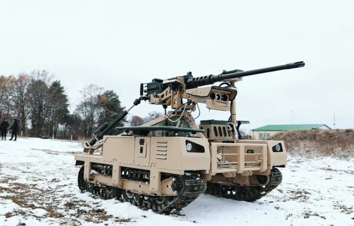 A Robotic Complex with a Droid TW 12.7 machine gun was allowed to operate in the Armed Forces of Ukraine