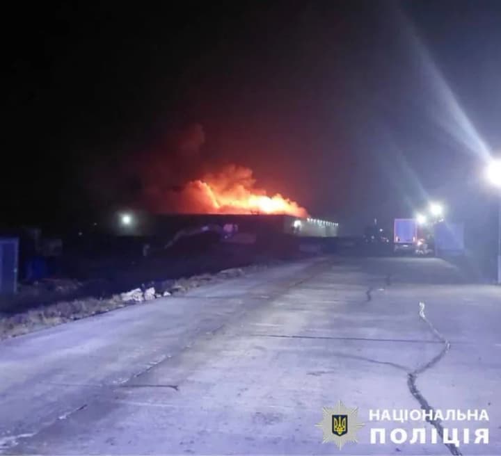 Warehouse caught fire in Kyiv region due to Russian attack, two houses damaged