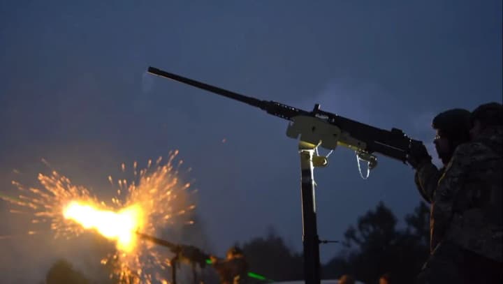 Military demonstrates work on enemy drones on the night of January 1