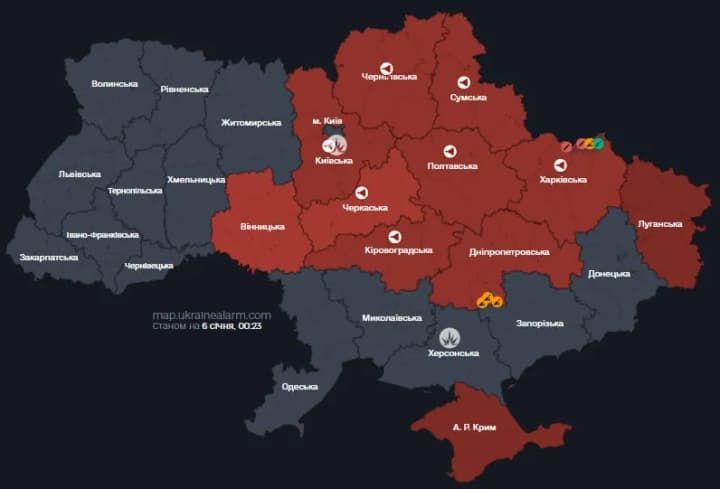 Drone attack: in which regions of Ukraine enemy UAVs were detected