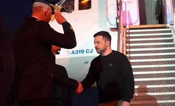 Zelensky arrived in Italy