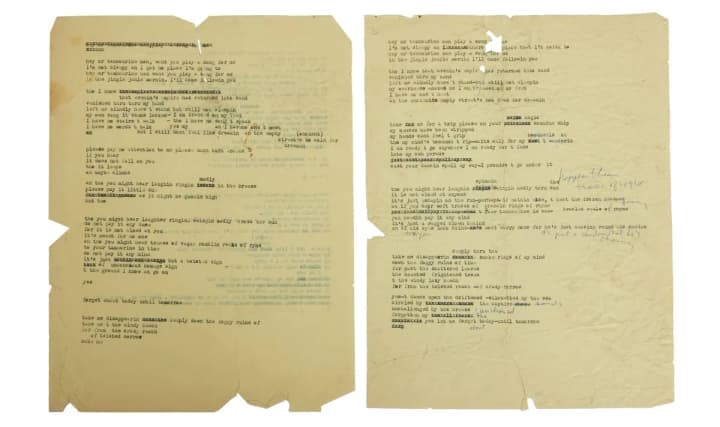 Lyrics of Bob Dylan's legendary song worth up to $600 thousand are up for auction
