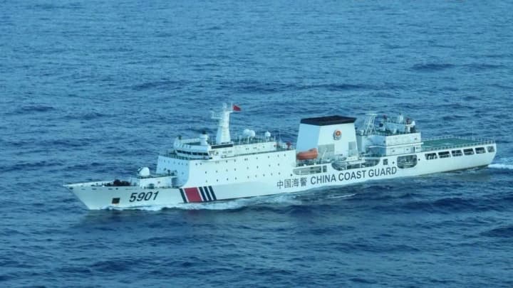 China's largest coast guard ship appears in Philippine waters