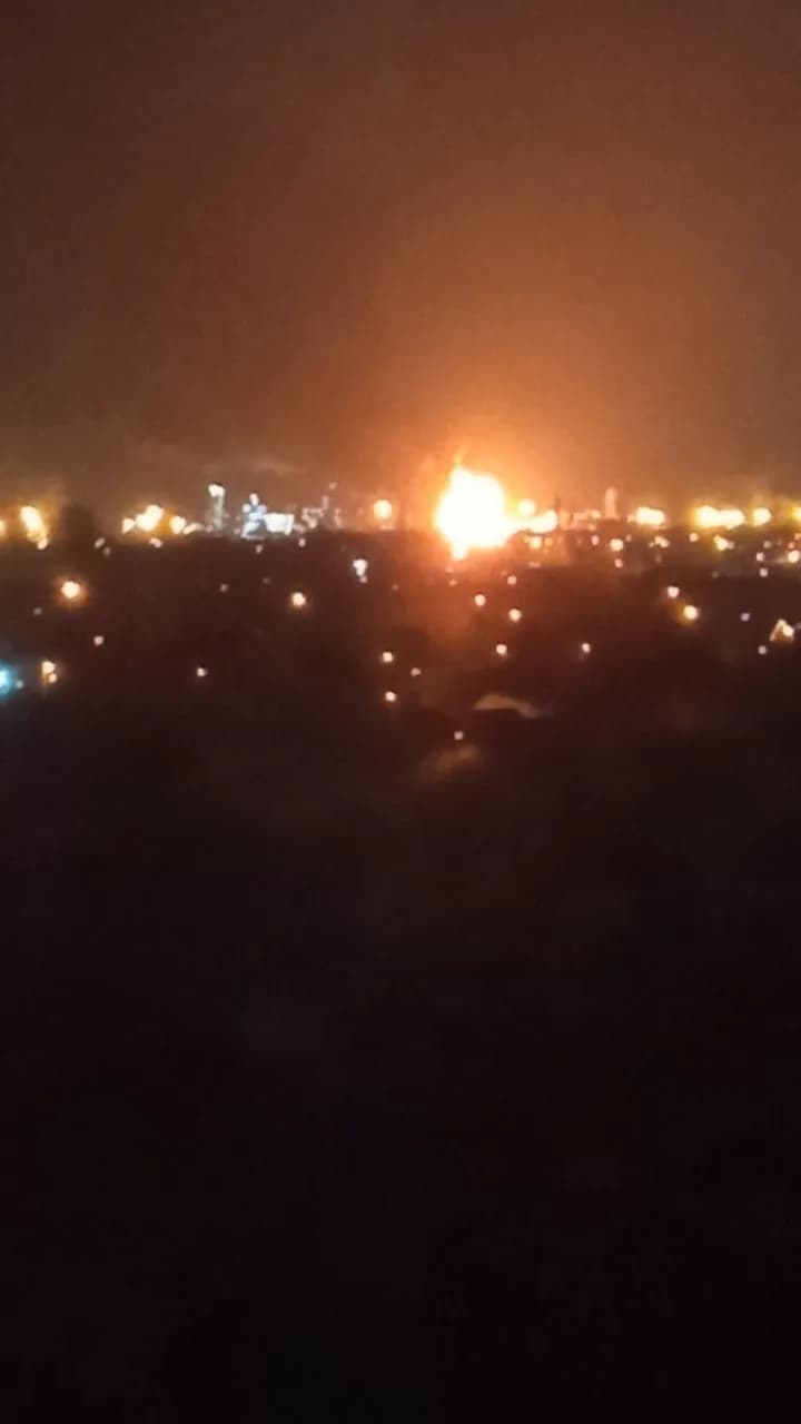 Fire broke out at a Lukoil refinery in Volgograd in Russia