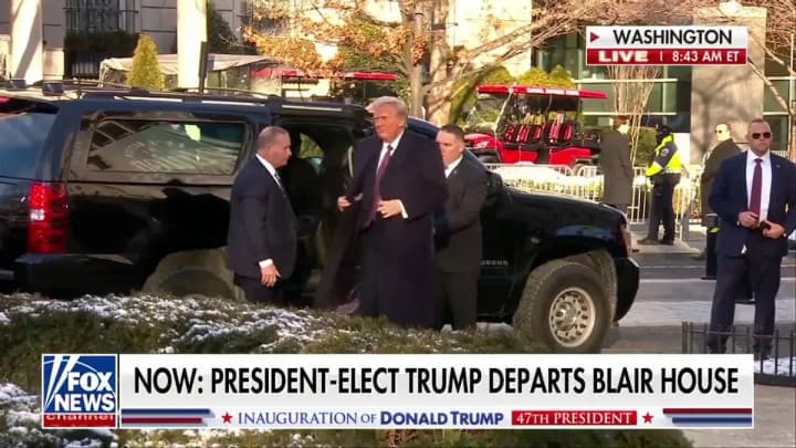 Inauguration Day: Trumps and Vances attend church service