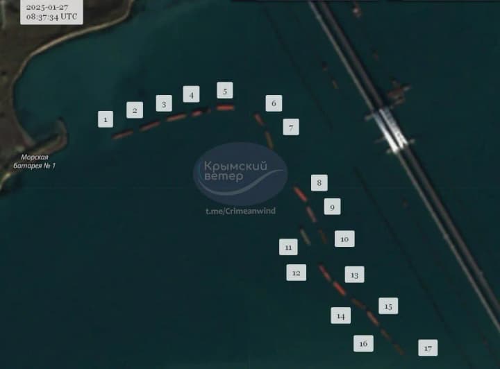россия восстанавливает защиту Керченского моста после разрушительных штормов: что известно