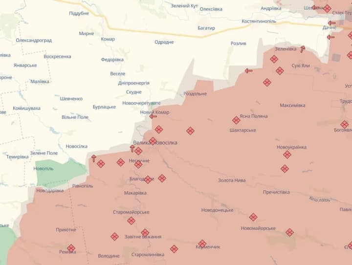 Occupants seize Velyka Novosilka and advance to other settlements - DeepState