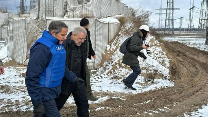 IAEA Head arrives at Kyivska substation to assess nuclear safety