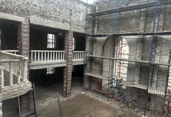 Occupants plan to complete construction of drama theater in Mariupol by the end of 2025