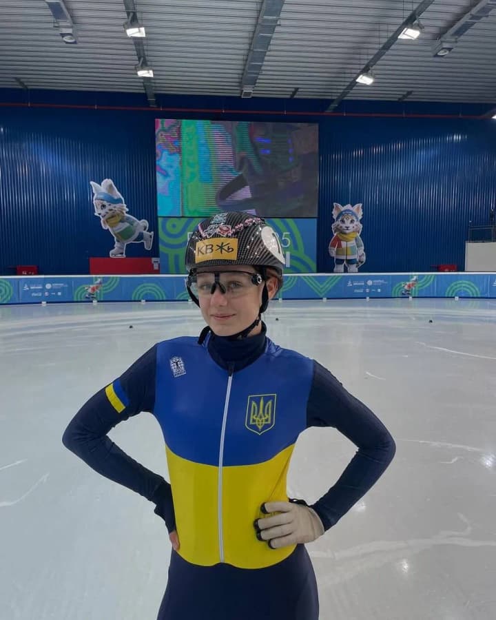 Short track speed skater Khokhelko wins first medal for Ukraine at the 2025 European Youth Olympic Festival