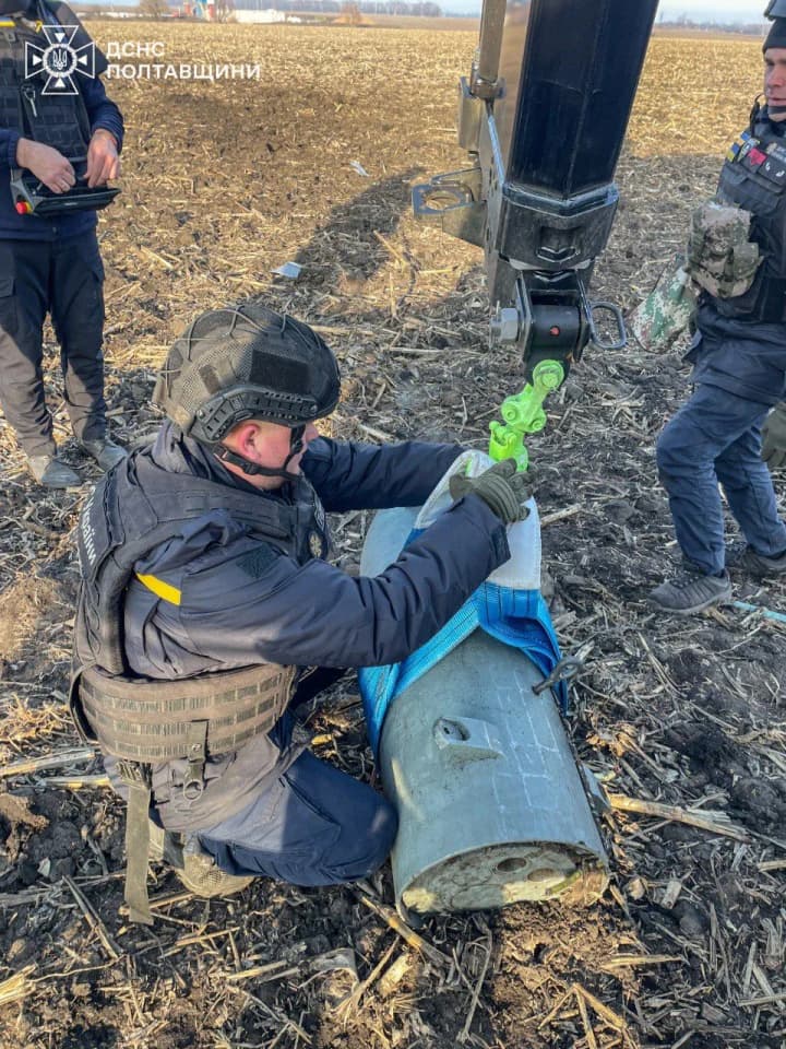 На Полтавщине обезвредили боевую часть российской ракеты Х-101