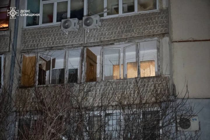 In Sumy, a local resident was injured and a house was damaged by a drone attack