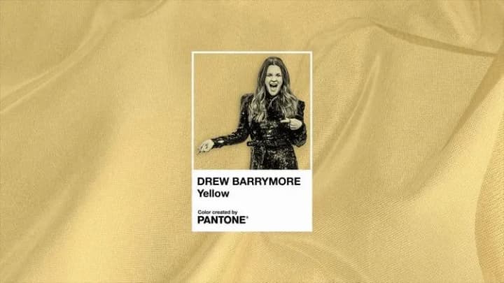 Pantone has named a color in honor of Drew Barrymore