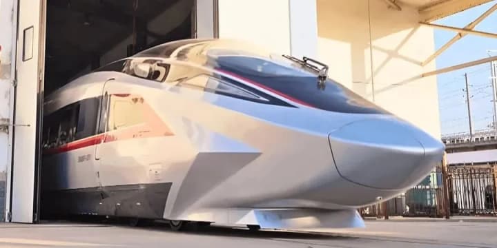 Speeds up to 450 km/h: China tests a new high-speed train