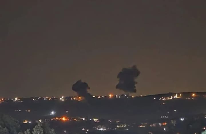 Israel has carried out the largest strikes against "Hezbollah" since the ceasefire