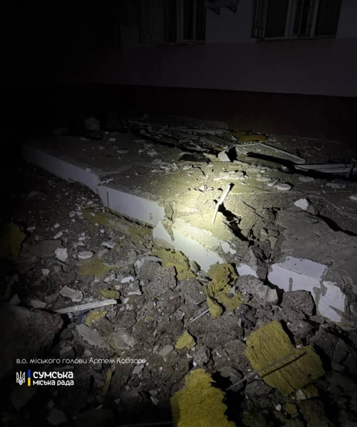 In Sumy, a "shahed" attacked a healthcare facility: details