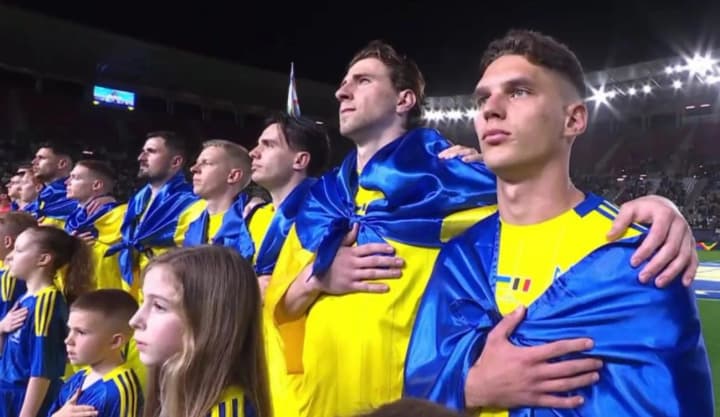 The Ukrainian national football team won a strong-willed victory over Belgium in the League of Nations play-offs
