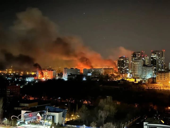 Three fires broke out in Dnipro after the drone attack - OVA
