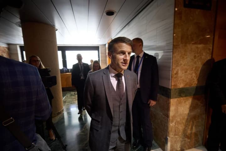 Frozen assets of the Russian Federation may be part of the recovery fund, but cannot be used now - Macron