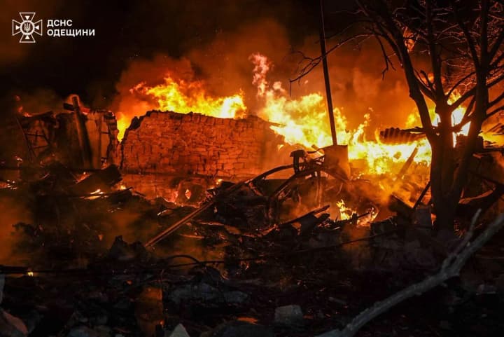 Enemy attacks caused fires in Odesa region, one person was injured