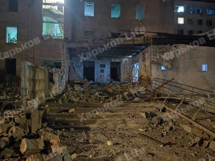 Russia attacked with Shahed drones a military hospital in Kharkiv: there are wounded soldiers and the number of victims has increased