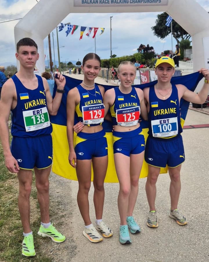 Юніори з України вибороли три медалі на чемпіонаті зі спортивної ходьби