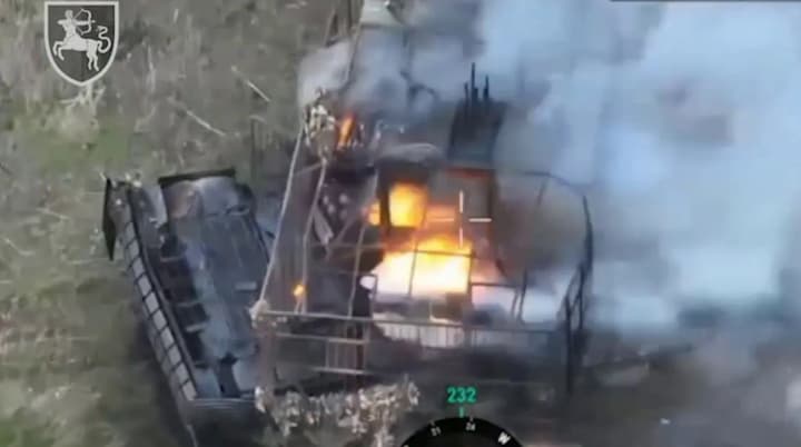 The military showed the destruction of an enemy tank in the Pokrovsk direction