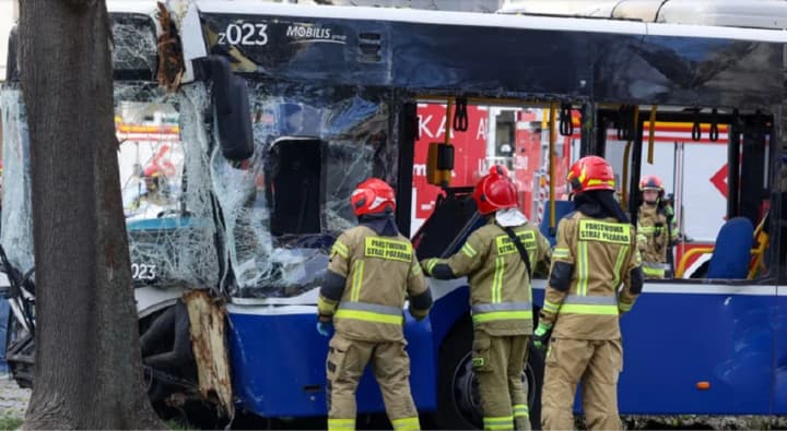 A Ukrainian caused a large-scale accident in Krakow: 19 injured